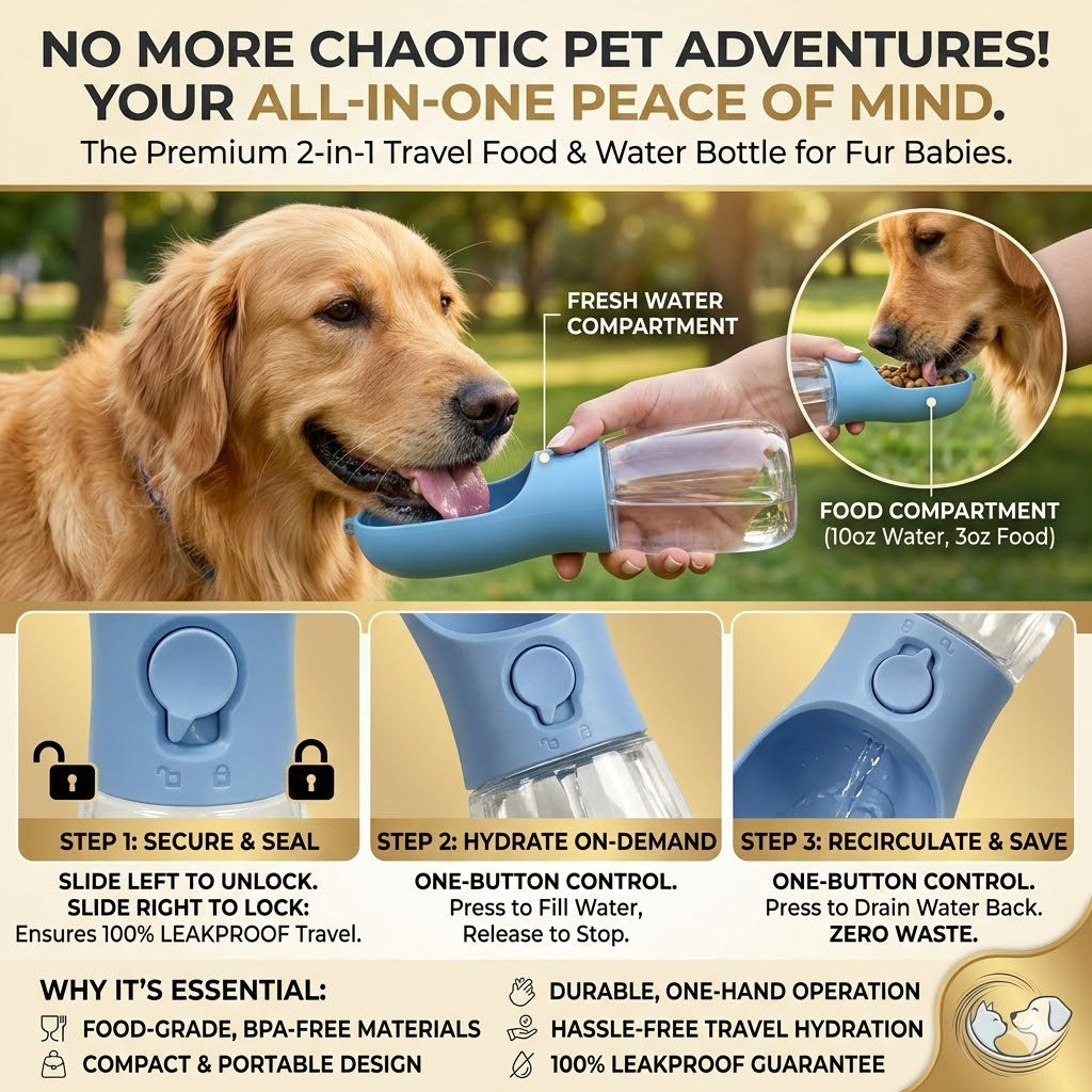 PetEase 2-in-1 – The Easiest Way to Keep Your Dog Hydrated